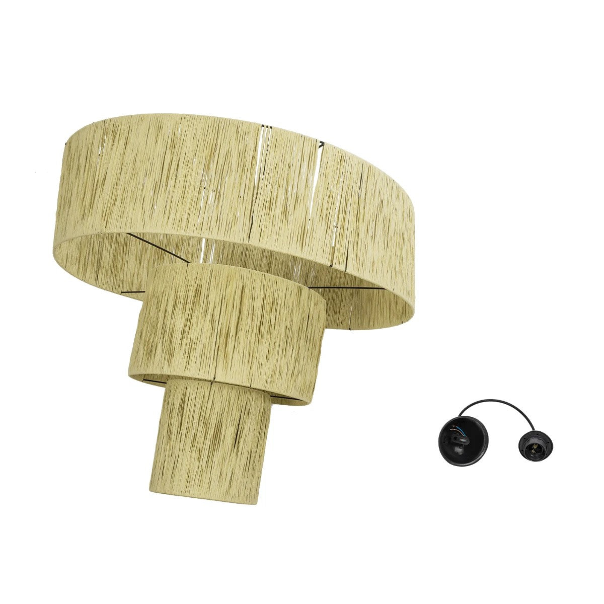 COROIN 205-0035 Boho Κρεμαστό Φωτιστικό Οροφής με Ντουί 1 x E27 AC 220-240V IP20 - Μπεζ - M70 x Π70 x Υ64