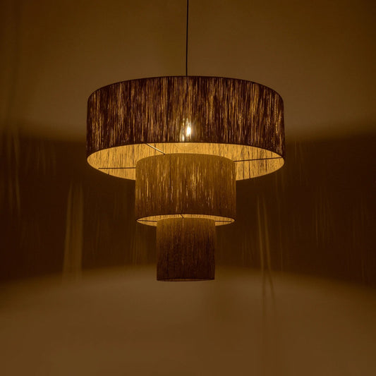 COROIN 205-0035 Boho Κρεμαστό Φωτιστικό Οροφής με Ντουί 1 x E27 AC 220-240V IP20 - Μπεζ - M70 x Π70 x Υ64