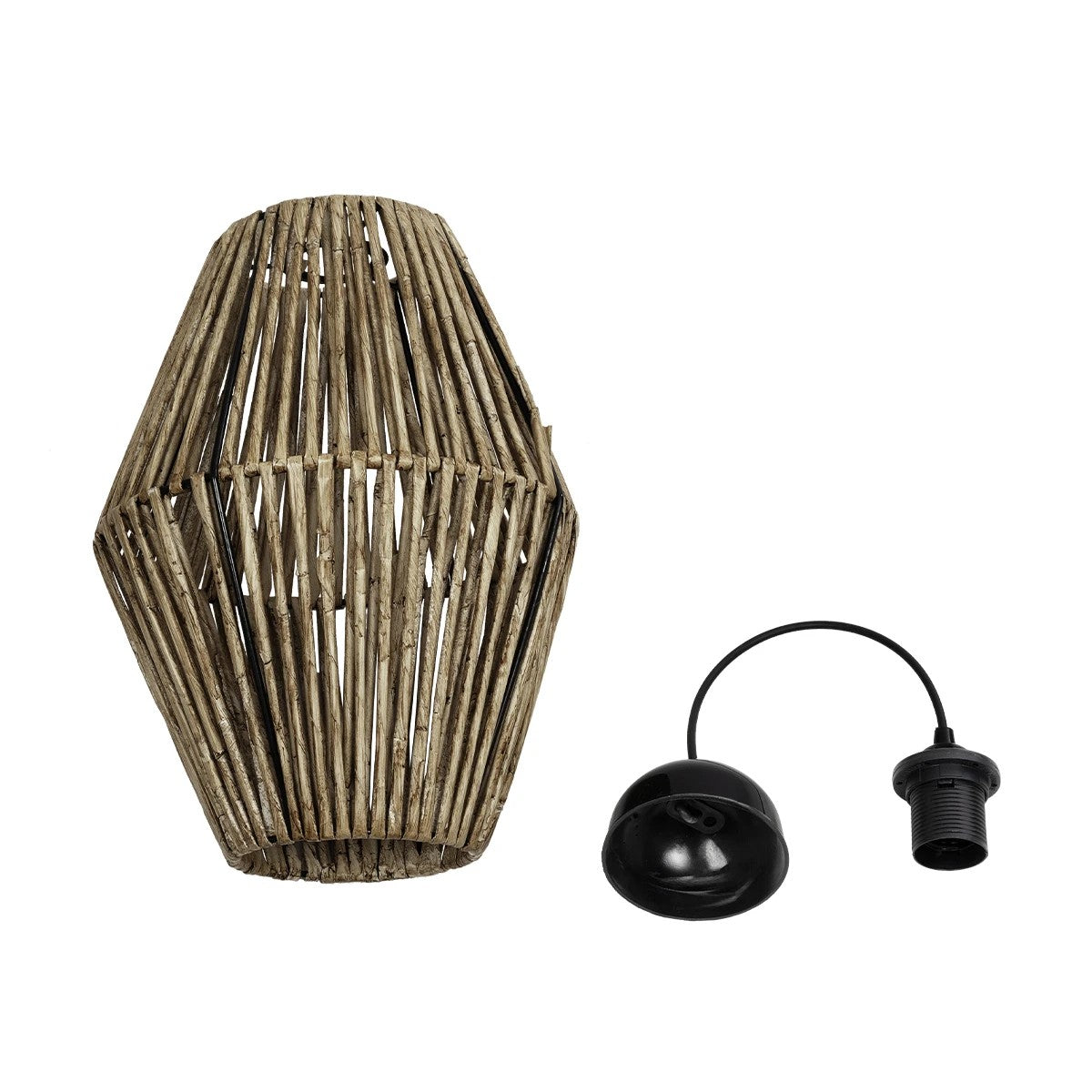 CASTILLO 205-0046 Boho Κρεμαστό Φωτιστικό Οροφής με Ντουί 1 x E27 AC 220-240V IP20 - Μπεζ - M26 x Π26 x Υ36