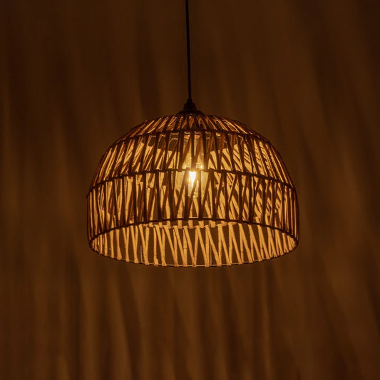 ARANCIA 205-0047 Boho Κρεμαστό Φωτιστικό Οροφής με Ντουί 1 x E27 AC 220-240V IP20 - Μπεζ - M35 x Π35 x Υ26