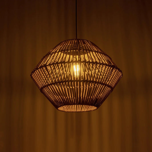 KEGEL 205-0048 Boho Κρεμαστό Φωτιστικό Οροφής με Ντουί 1 x E27 AC 220-240V IP20 - Μπεζ - M46 x Π46 x Υ35