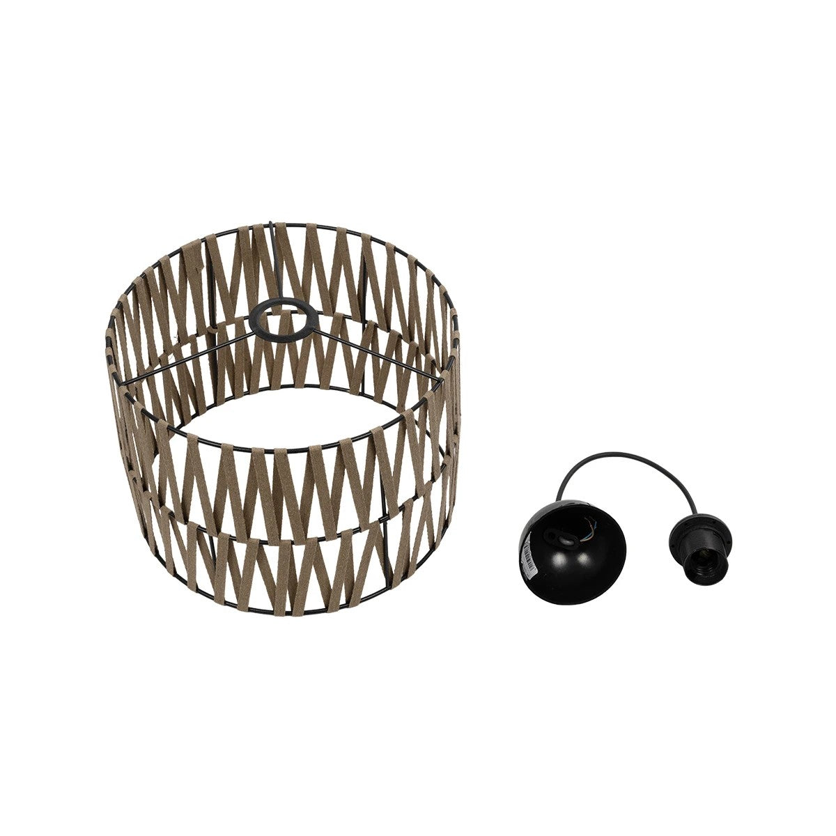 MARS 205-0054 Boho Κρεμαστό Φωτιστικό Οροφής με Ντουί 1 x E27 AC 220-240V IP20 - Μπεζ - M30 x Π30 x Υ24