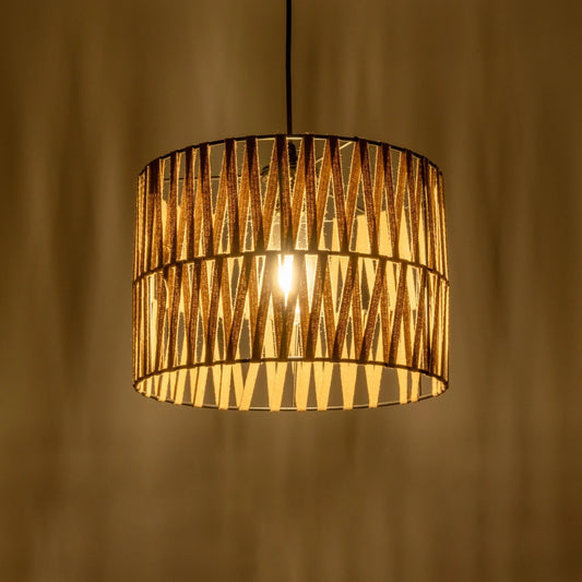 MARS 205-0054 Boho Κρεμαστό Φωτιστικό Οροφής με Ντουί 1 x E27 AC 220-240V IP20 - Μπεζ - M30 x Π30 x Υ24