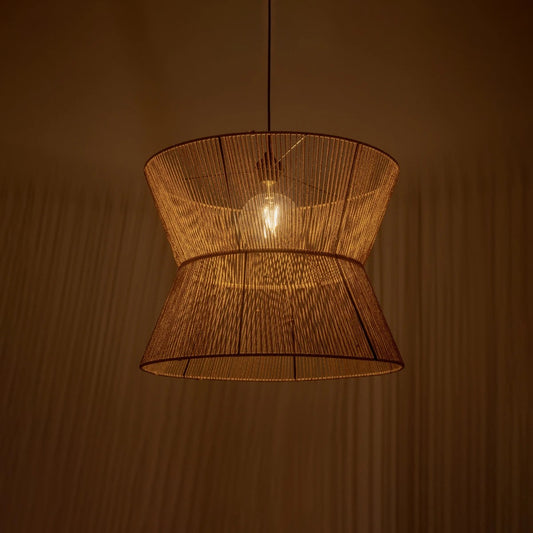 UPCONE 205-0056 Boho Κρεμαστό Φωτιστικό Οροφής με Ντουί 1 x E27 AC 220-240V IP20 - Μπεζ - M50 x Π50 x Υ43