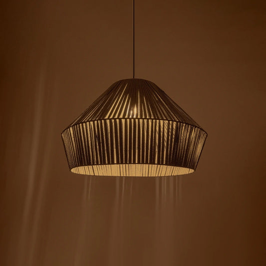 NUI 205-0066 Boho Κρεμαστό Φωτιστικό Οροφής με Ντουί 1 x E27 AC 220-240V IP20 - Γκρι - M60 x Π60 x Υ41