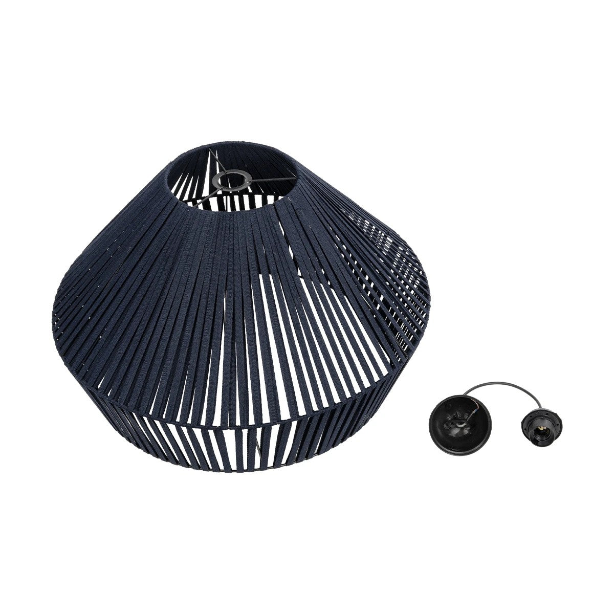 NUI 205-0072 Boho Κρεμαστό Φωτιστικό Οροφής με Ντουί 1 x E27 AC 220-240V IP20 - Μπλε - M60 x Π60 x Υ41