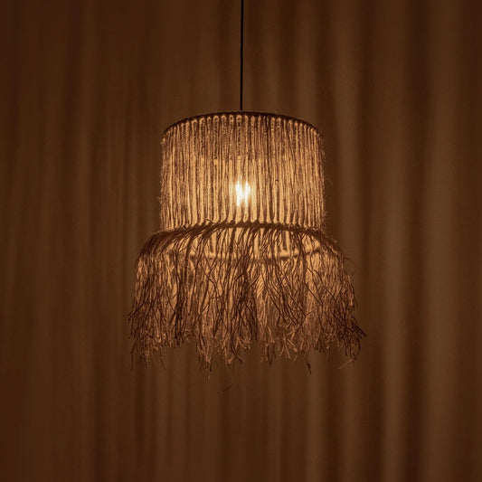 REGEN 205-0074 Boho Κρεμαστό Φωτιστικό Οροφής με Ντουί 1 x E27 AC 220-240V IP20 - Μπεζ - M30 x Π30 x Υ40