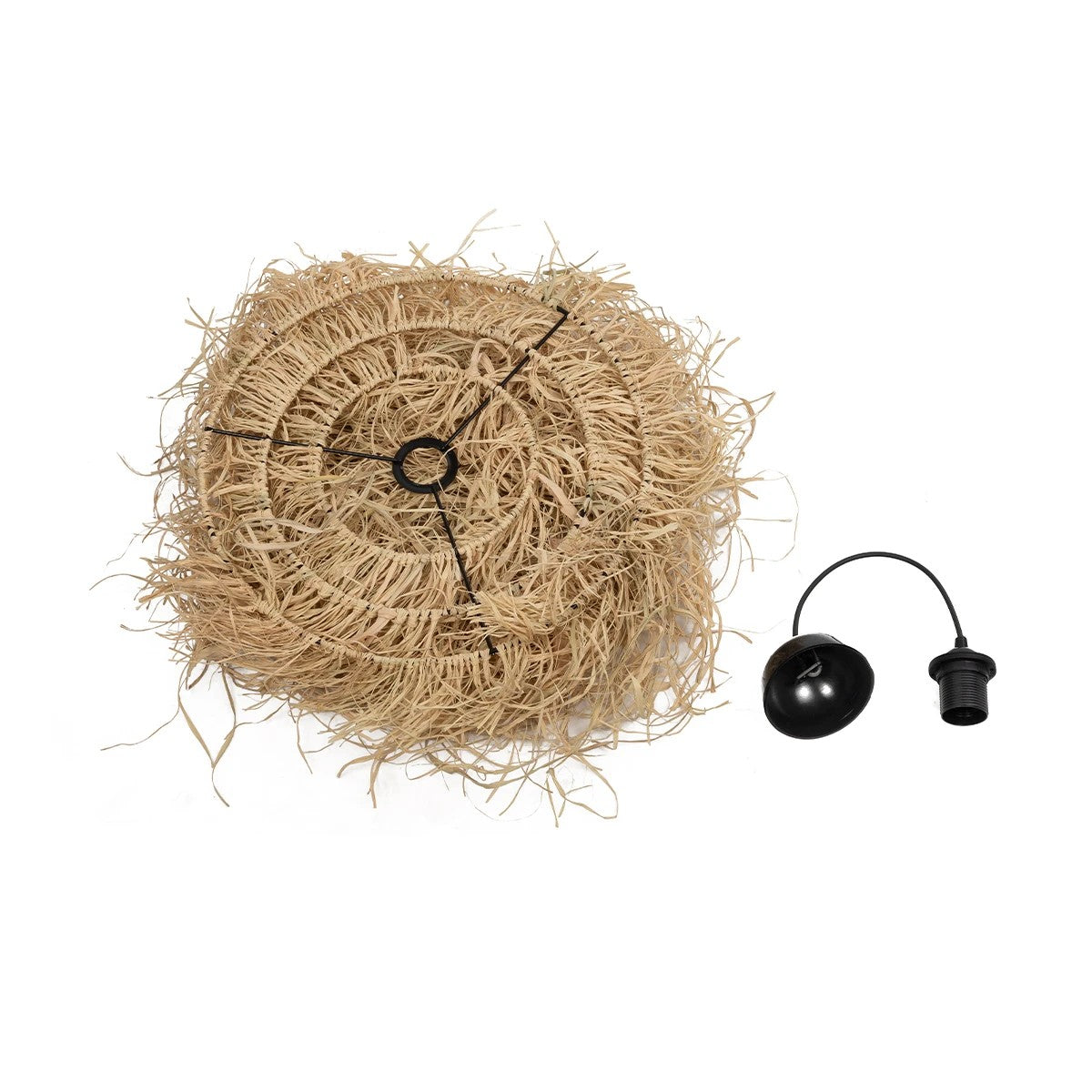 LIETUS 205-0079 Boho Κρεμαστό Φωτιστικό Οροφής με Ντουί 1 x E27 AC 220-240V IP20 - Μπεζ - M45 x Π45 x Υ50