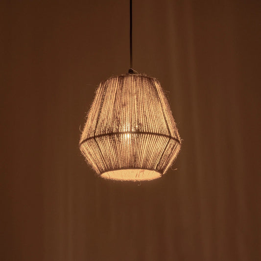 PULVIS 205-0083 Boho Κρεμαστό Φωτιστικό Οροφής με Ντουί 1 x E27 AC 220-240V IP20 - Μπεζ - M22 x Π22 x Υ22