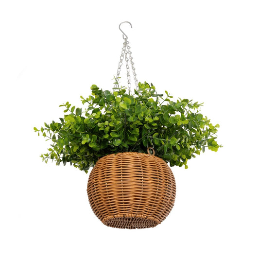 EUCALYPTUS HANGING PLANT 20640 Τεχνητό Κρεμαστό Διακοσμητικό Φυτό Φτέρης Π45 x Μ45 x Y30cm