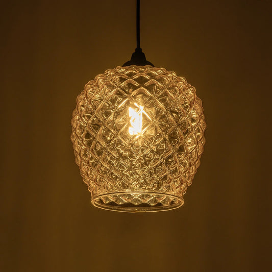 KEGEL 206-0007 Μοντέρνο Κρεμαστό Φωτιστικό Οροφής με Ντουί 1 x E27 AC 220-240V IP20 - Μελί - Μ19 x Π19 x Υ19