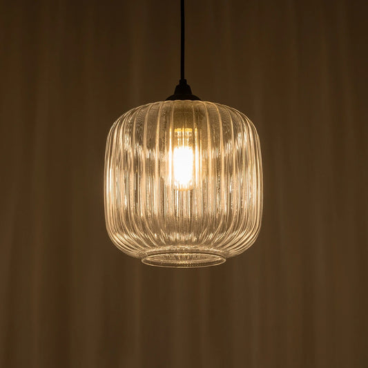 MELONI 206-0013 Μοντέρνο Κρεμαστό Φωτιστικό Οροφής με Ντουί 1 x E27 AC 220-240V IP20 - Διάφανο - Μ20 x Π20 x Υ24