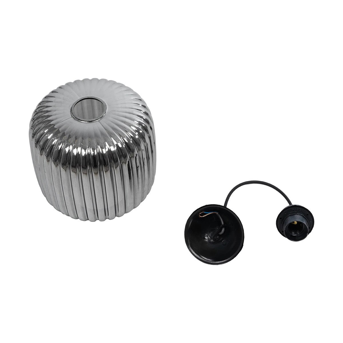 MELONI 206-0014 Μοντέρνο Κρεμαστό Φωτιστικό Οροφής με Ντουί 1 x E27 AC 220-240V IP20 - Μαύρο Φιμέ - Μ20 x Π20 x Υ24