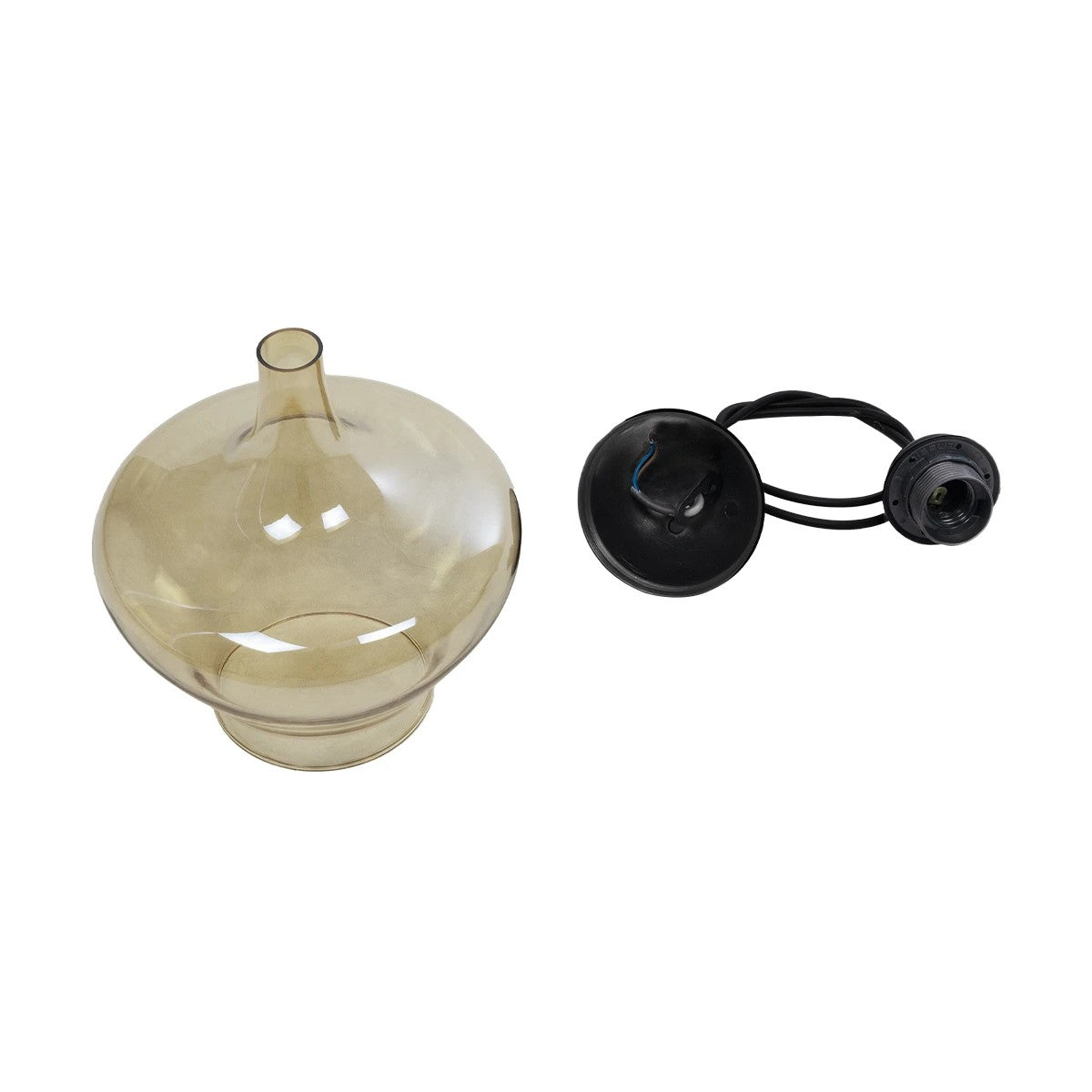 OVOCE 206-0033 Μοντέρνο Κρεμαστό Φωτιστικό Οροφής με Ντουί 1 x E27 AC 220-240V IP20 - Mελί - Μ20 x Π20 x Υ22