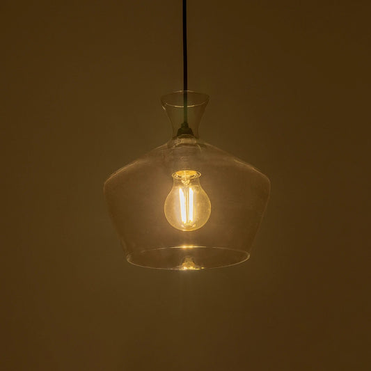 BOHEMIA 206-0039 Μοντέρνο Κρεμαστό Φωτιστικό Οροφής με Ντουί 1 x E27 AC 220-240V IP20 - Διάφανο - Μ22 x Π22 x Υ22