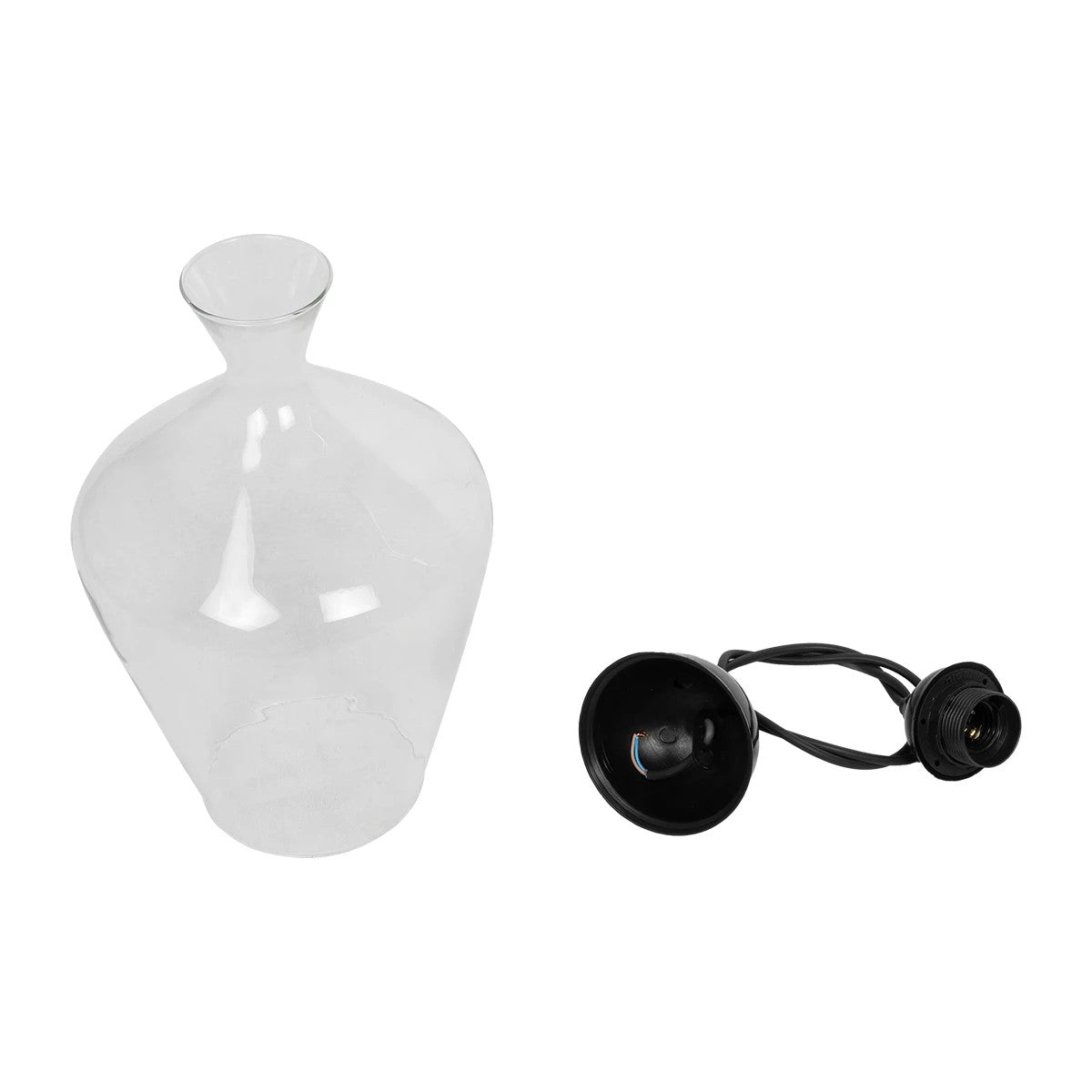 BOHEMIA 206-0040 Μοντέρνο Κρεμαστό Φωτιστικό Οροφής με Ντουί 1 x E27 AC 220-240V IP20 - Διάφανο - Μ20 x Π20 x Υ32