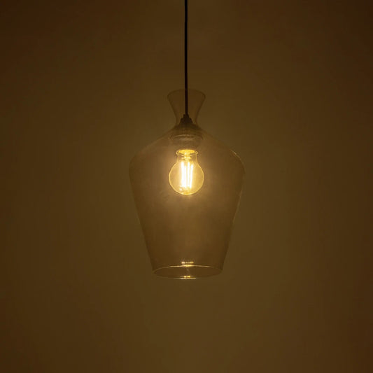 BOHEMIA 206-0040 Μοντέρνο Κρεμαστό Φωτιστικό Οροφής με Ντουί 1 x E27 AC 220-240V IP20 - Διάφανο - Μ20 x Π20 x Υ32