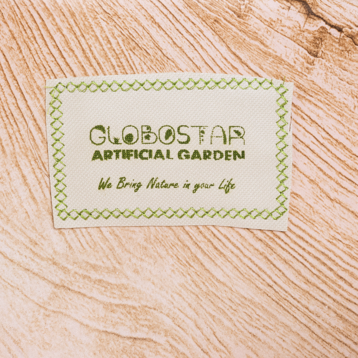 PANDORA 20705 Επιδαπέδιο Πολυεστερικό Τσιμεντένιο Κασπώ Γλάστρα - Flower Pot Λευκό με Καφέ Μ60 x Π55 x Υ43cm