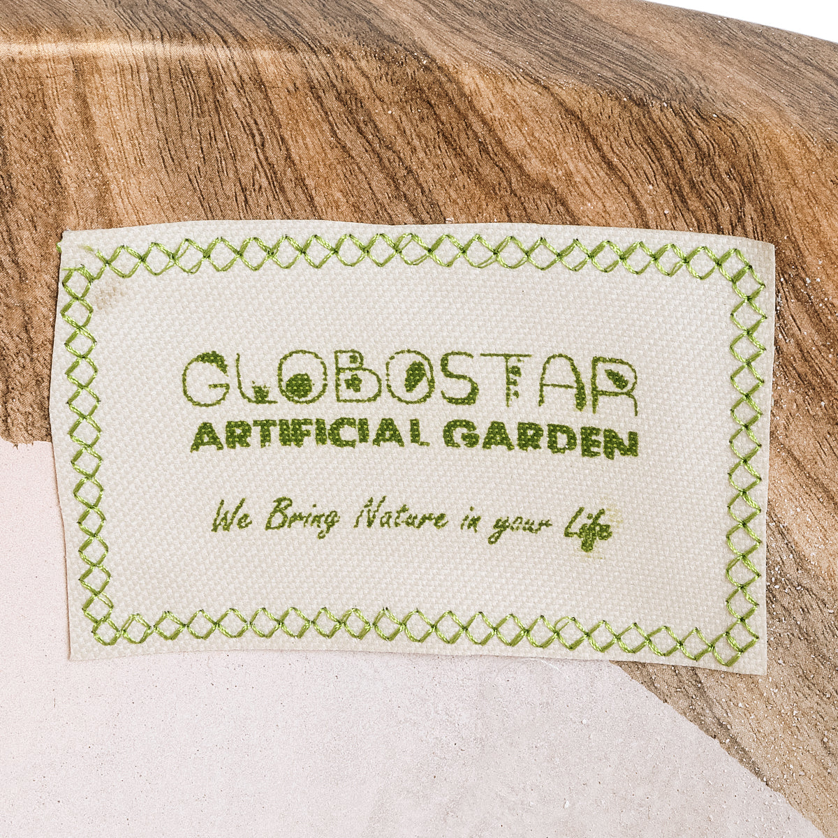 BALLAGIO 20745 Επιδαπέδιο Πολυεστερικό Τσιμεντένιο Κασπώ Γλάστρα - Flower Pot Μαύρο με Καφέ Φ42 x Υ91cm