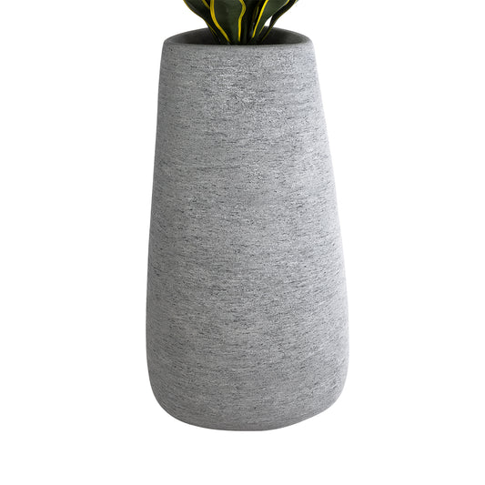 OXFORD 20795 Επιδαπέδιο Πολυεστερικό Τσιμεντένιο Κασπώ Γλάστρα - Flower Pot Γκρι Μ45 x Π49 x Υ90cm