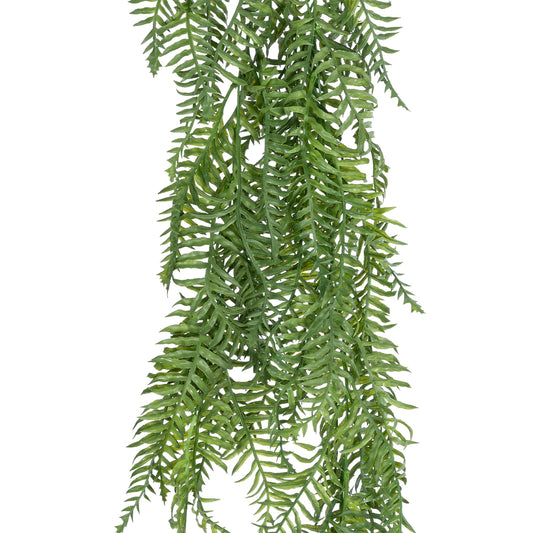 HANGING FERN 20861 Τεχνητό Διακοσμητικό Κρεμαστό Φυτό Φτέρη Μ28 x Π15 x Υ90cm