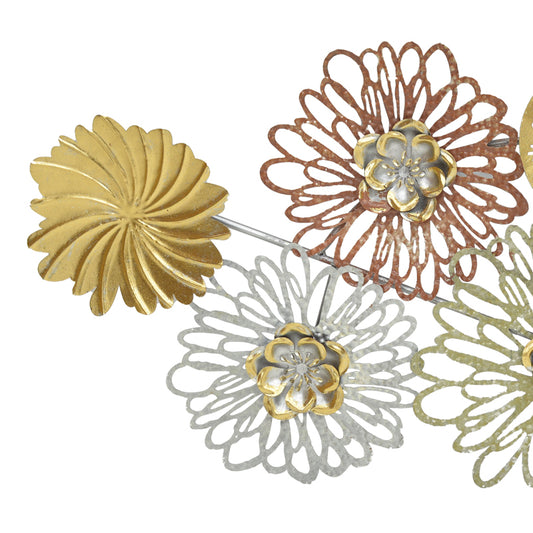 Διακοσμητικό Τοίχου Tutsi Μέταλλο Πολύχρωμο 102.9x5.1x43.2