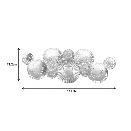 Διακοσμητικό Τοίχου Dille Μέταλλο Πολύχρωμο 114.9x4.4x43.2