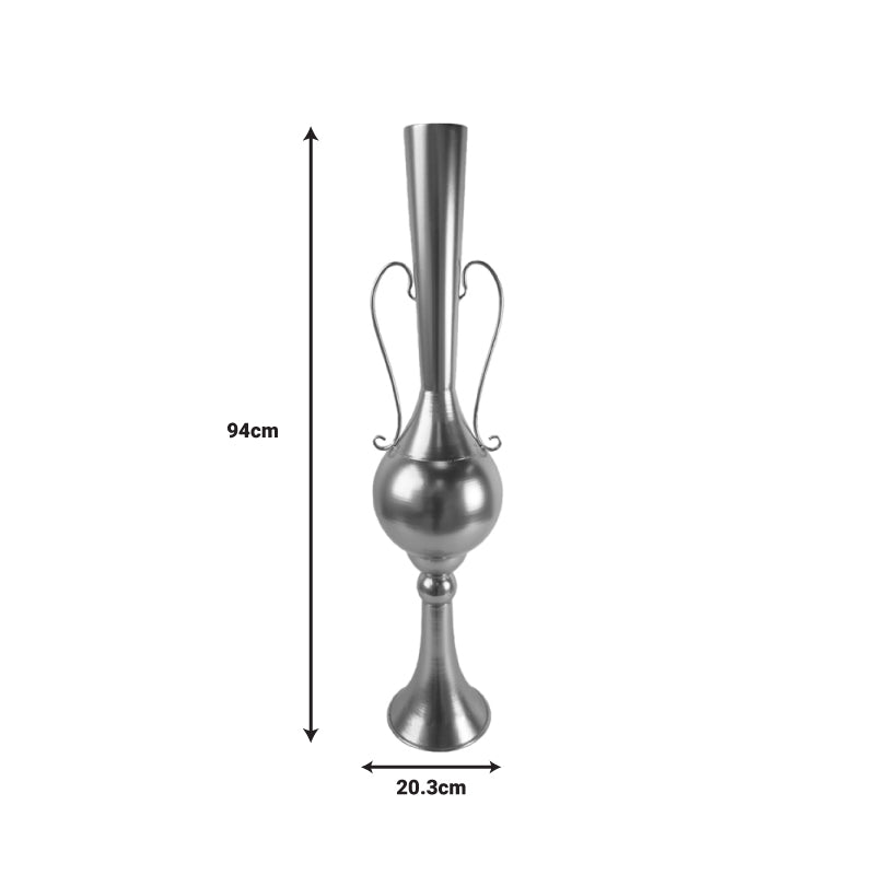 Διακοσμητικό Βάζο Δαπέδου Hra Μέταλλο σε Χρυσή Απόχρωση Φ20.3x94