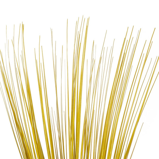 YELLLOW GRASS BOUQUET 21162 Τεχνητό Διακοσμητικό Μπουκέτο Grass Κίτρινο Y90cm