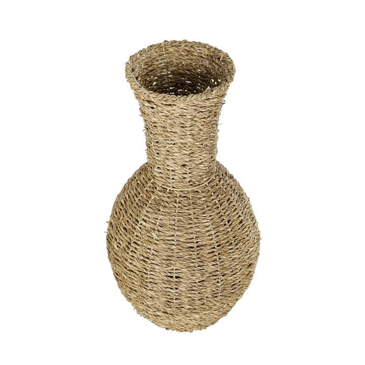 MAUI 21242 Διακοσμητικό Πλεκτό Καλάθι - Κασπώ Γλάστρα - Flower Pot Μπεζ Π22 x M22 x Υ40cm