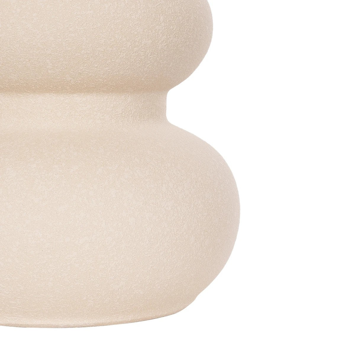 QUARTZ 21254 Διακοσμητικό Κεραμικό Βάζo Μπεζ Π15 x Μ15 x Υ20 cm