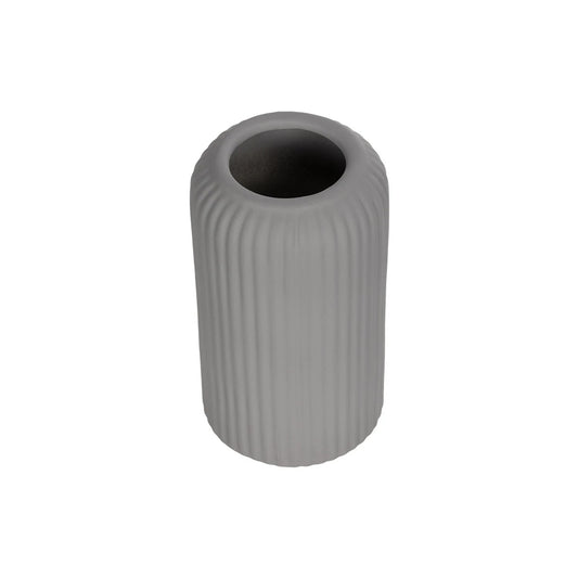 LOVINA 21257 Διακοσμητικό Κεραμικό Βάζo Γκρι Π9 x Μ9 x Υ16 cm