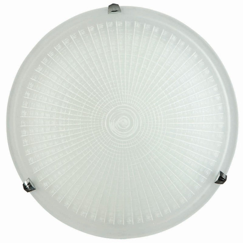 Φωτιστικό Πλαφονιέρα Γυαλί Λευκό Ε27 Φ30