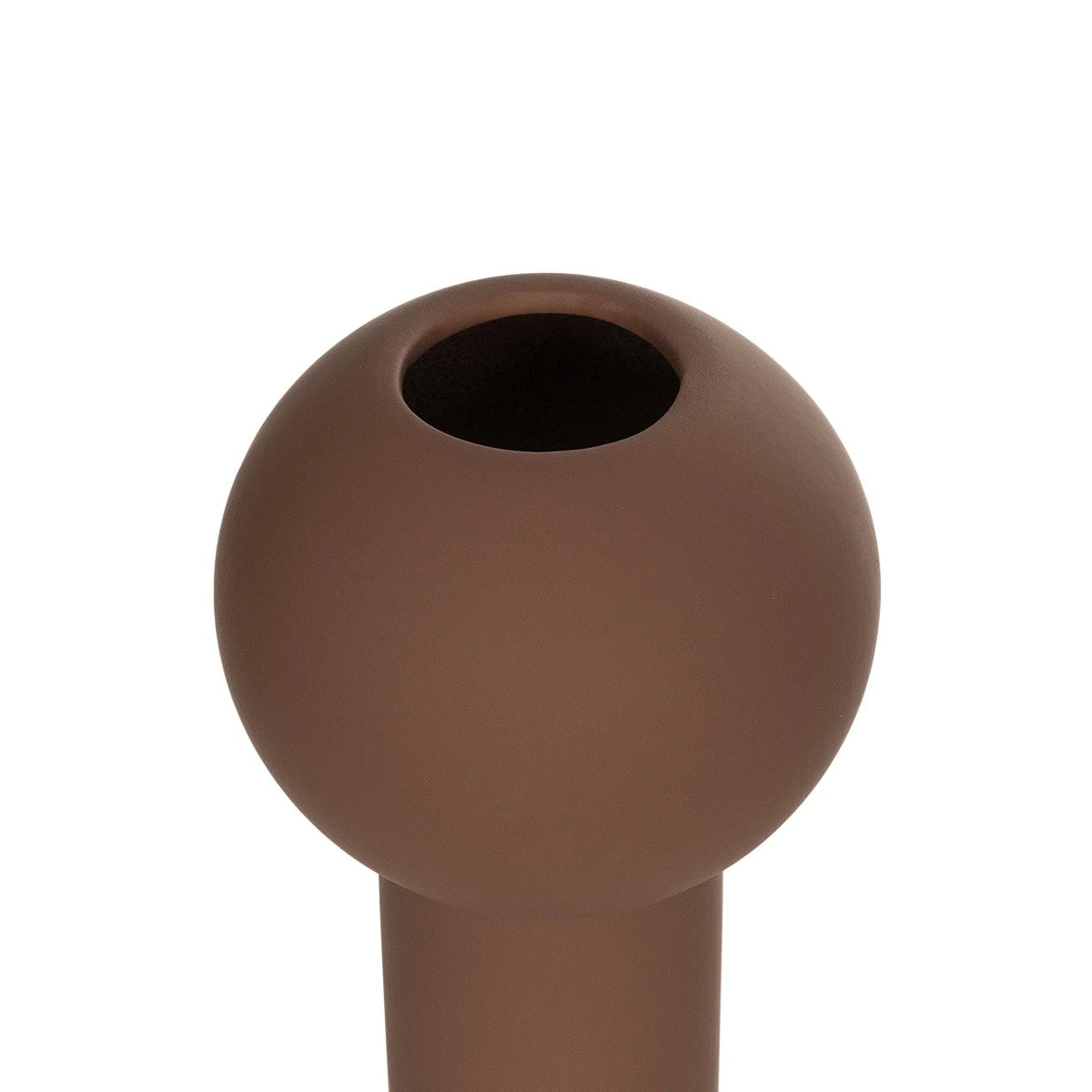 COSTA RICA 21260 Διακοσμητικό Κεραμικό Βάζo Καφέ Π10 x Μ10 x Υ21cm