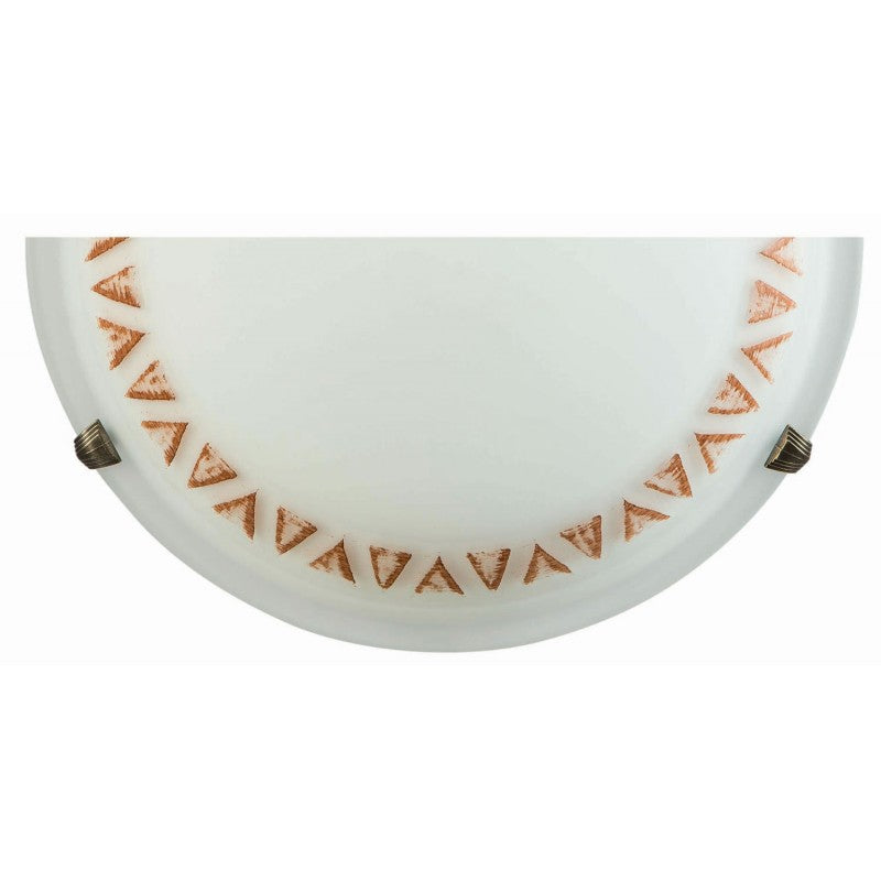 Απλίκα Γυαλί Καφέ 1xE27 Φ30