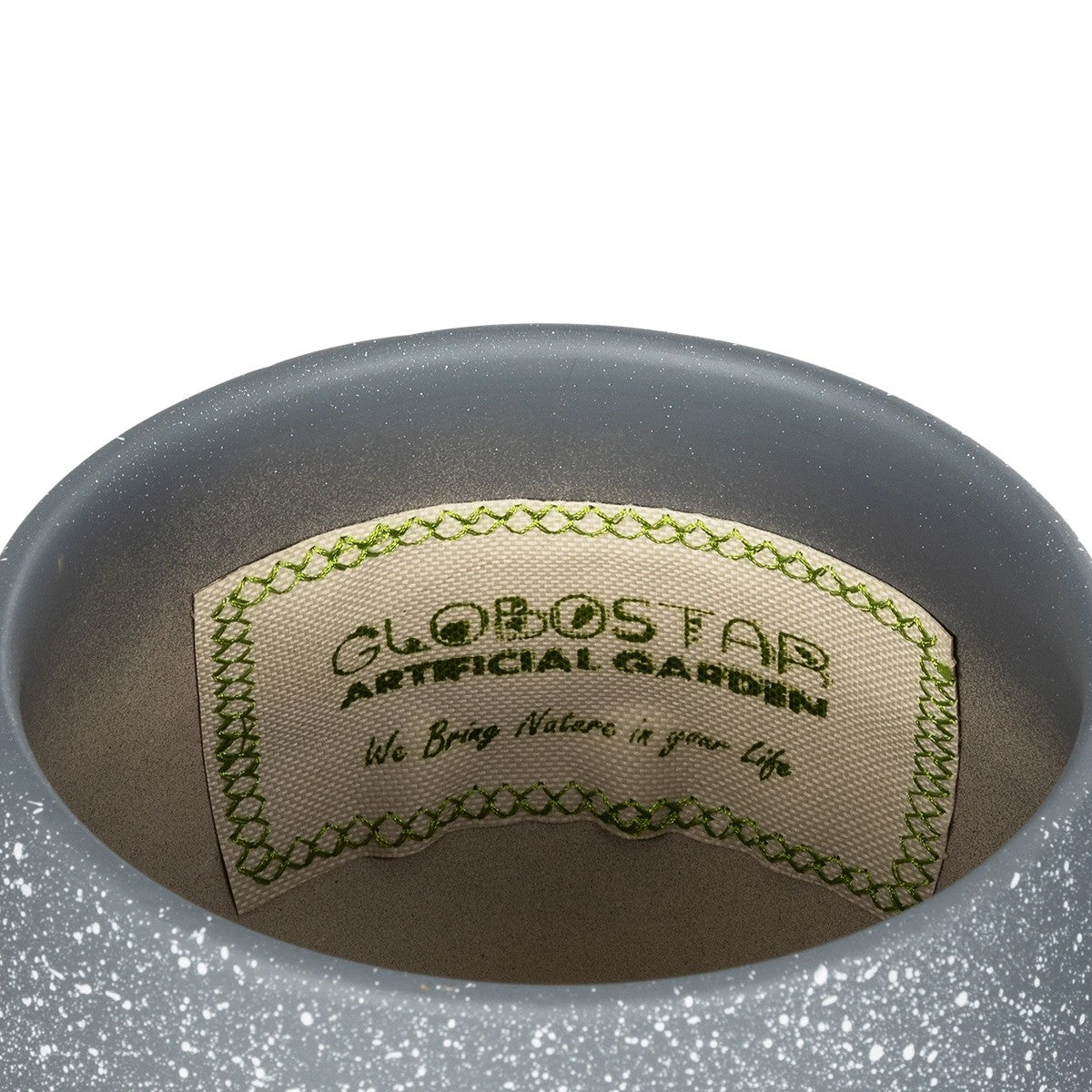 SAMUI 21271 Διακοσμητικό Κεραμικό Βάζo Γκρι Π16 x Μ16 x Υ20cm