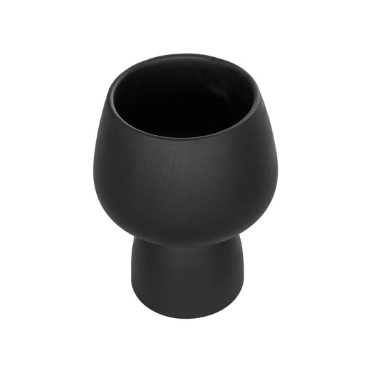 CAMERON 21272 Διακοσμητικό Κεραμικό Βάζo Μαύρο Π16 x Μ16 x Υ20cm