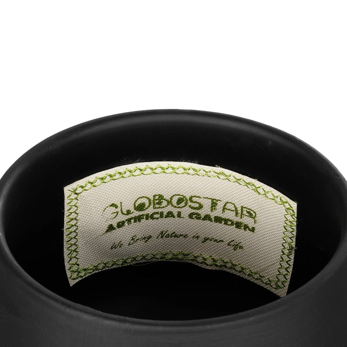 CAMERON 21272 Διακοσμητικό Κεραμικό Βάζo Μαύρο Π16 x Μ16 x Υ20cm