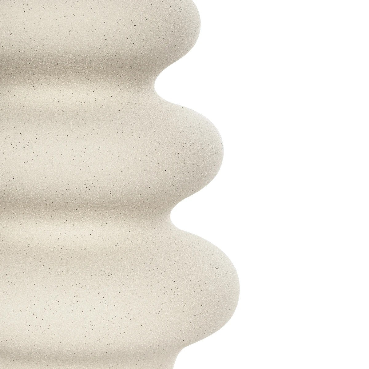 THAILAND 21278 Διακοσμητικό Κεραμικό Βάζo Μπεζ Π14 x Μ14 x Υ21cm