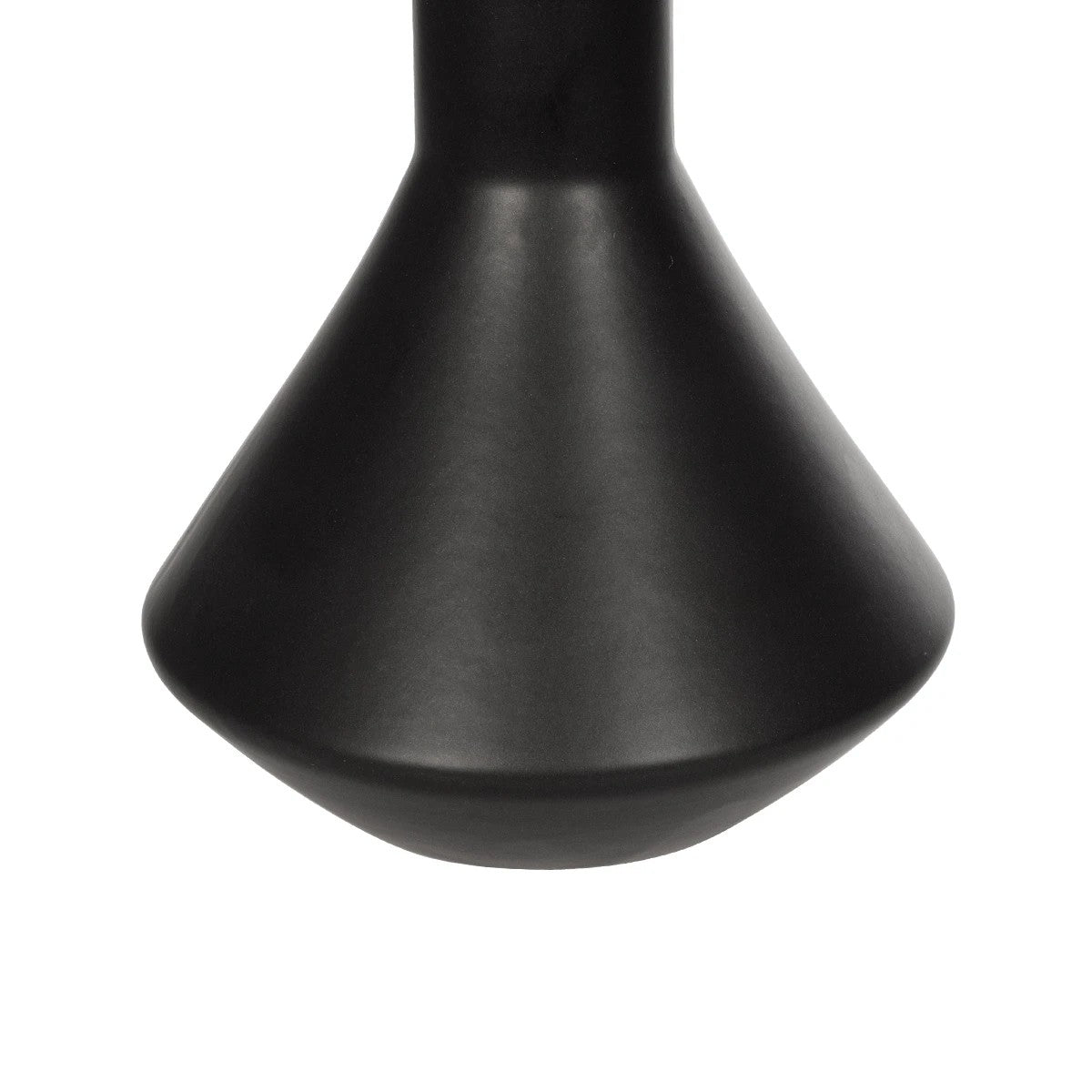 CANNOLI 21280 Διακοσμητικό Κεραμικό Βάζo Μαύρο Π13 x Μ13 x Υ20cm