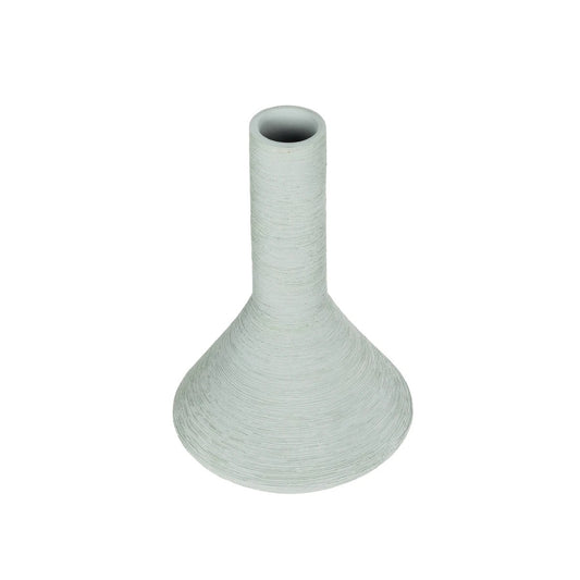 TANAH 21282 Διακοσμητικό Κεραμικό Βάζo Γκρι Π13 x Μ13 x Υ20cm