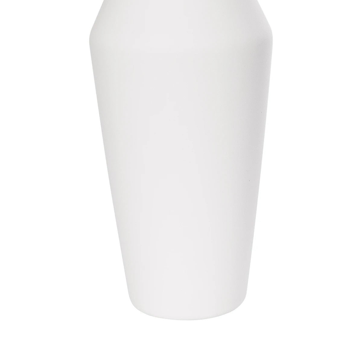 MALVINA 21285 Διακοσμητικό Κεραμικό Βάζo Λευκό Π10 x Μ10 x Υ24cm