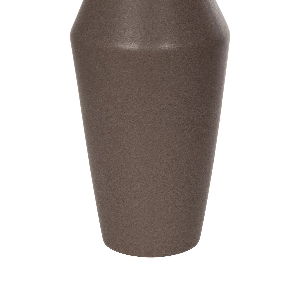 UNIQUE 21286 Διακοσμητικό Κεραμικό Βάζo Καφέ Π10 x Μ10 x Υ24cm