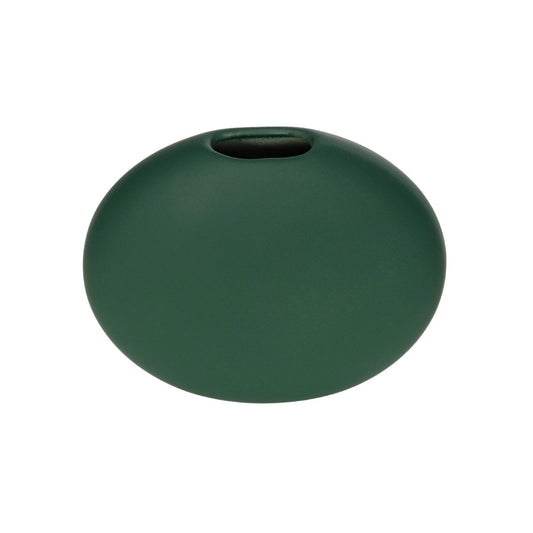 MENORCA 21292 Διακοσμητικό Κεραμικό Βάζo Πράσινο Π15 x Μ15 x Υ14cm