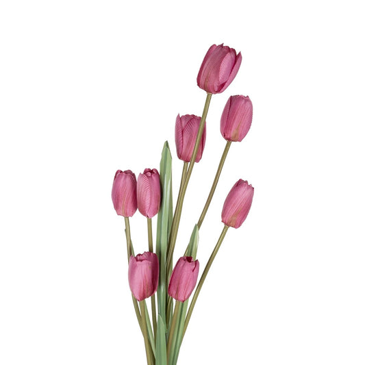 PINK TULIP BRANCH 21319 Τεχνητό Διακοσμητικό Κλαδί Ροζ Τουλίπα Y92cm