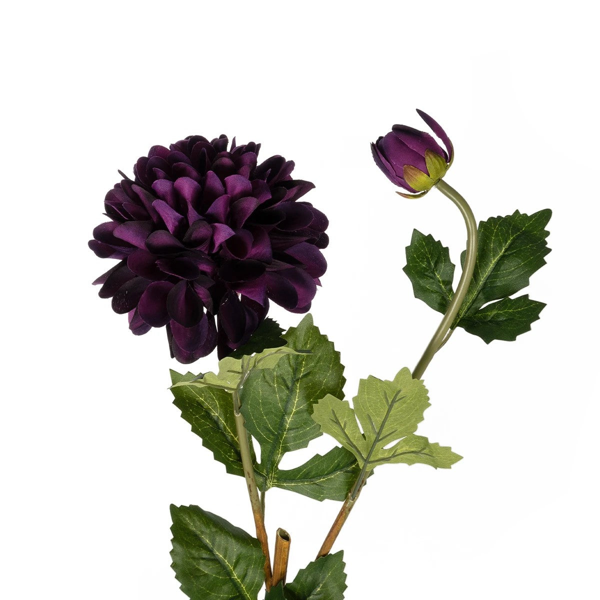 PURPLE DHALIA BRANCH 21323 Τεχνητό Διακοσμητικό Μωβ Κλαδί Ντάλια Y78cm