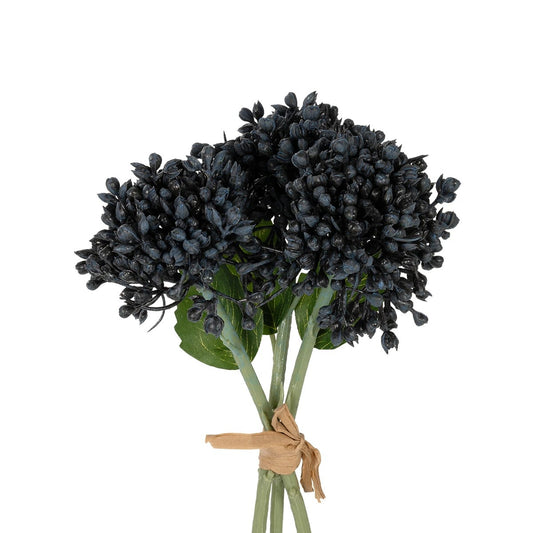 BLACK HYACINTH BOUQUET 21356 Τεχνητό Διακοσμητικό Μπουκέτο Μαύρο Υάκυνθος Y30cm