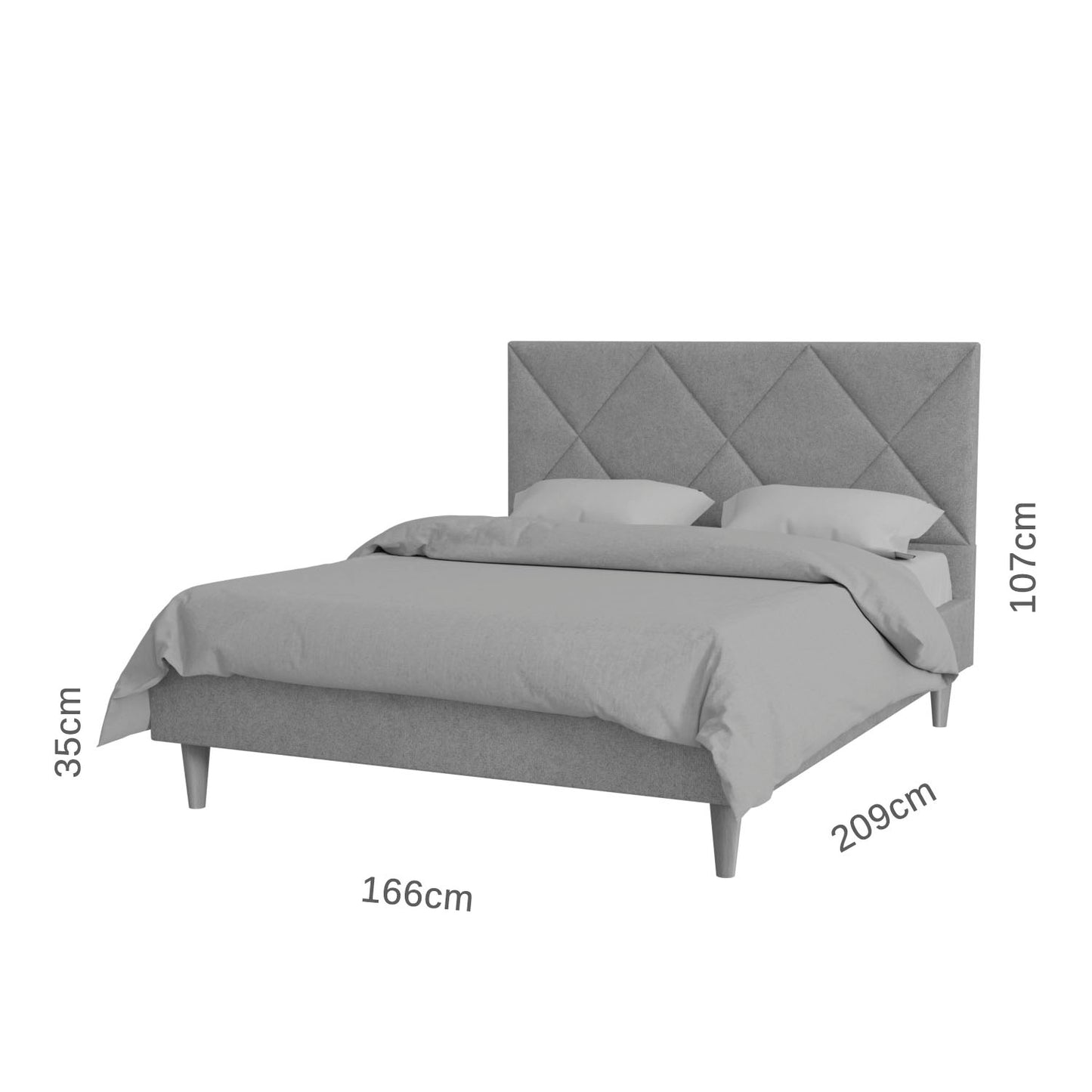 Κρεβάτι Fortuna Τερακότα 160x200εκ