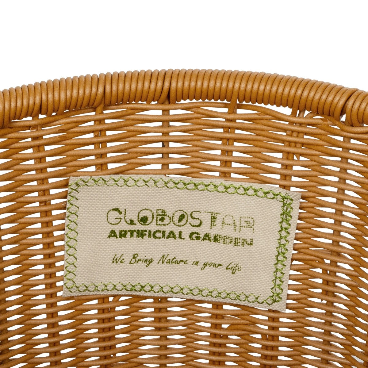 TORINO 21493 Διακοσμητικό Πλεκτό Καλάθι - Κασπώ Γλάστρα - Flower Pot Μπεζ Φ31cm x Υ47cm