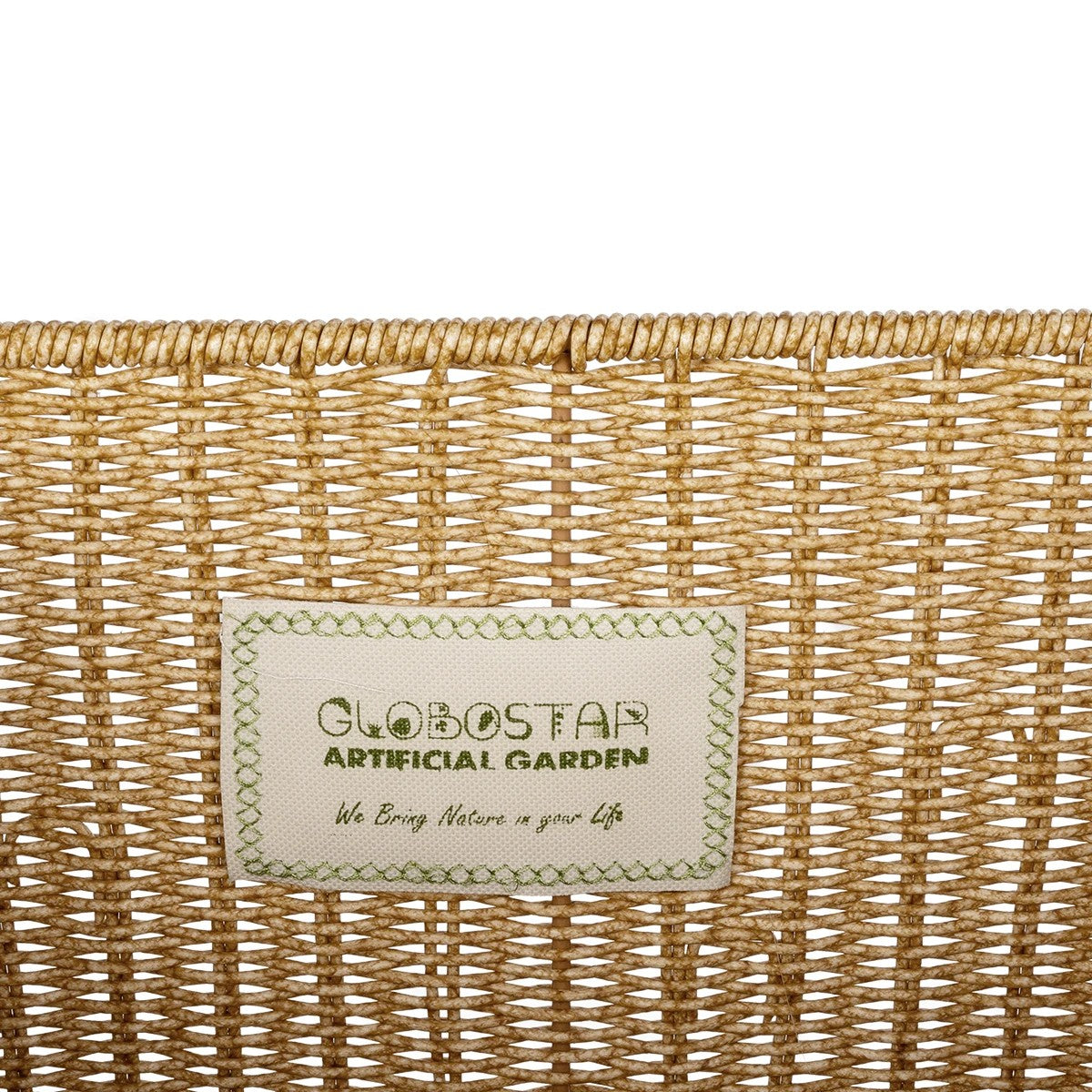 CAVES 21496 Διακοσμητικό Πλεκτό Καλάθι - Κασπώ Γλάστρα - Flower Pot Μπεζ Μ32 x Π28 x Υ30cm